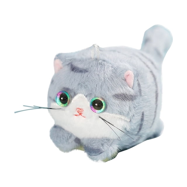 Pull-String Cat Plush Toy – Wagging Tail for Stress Relief and Interactive Play (Kids and Adults)