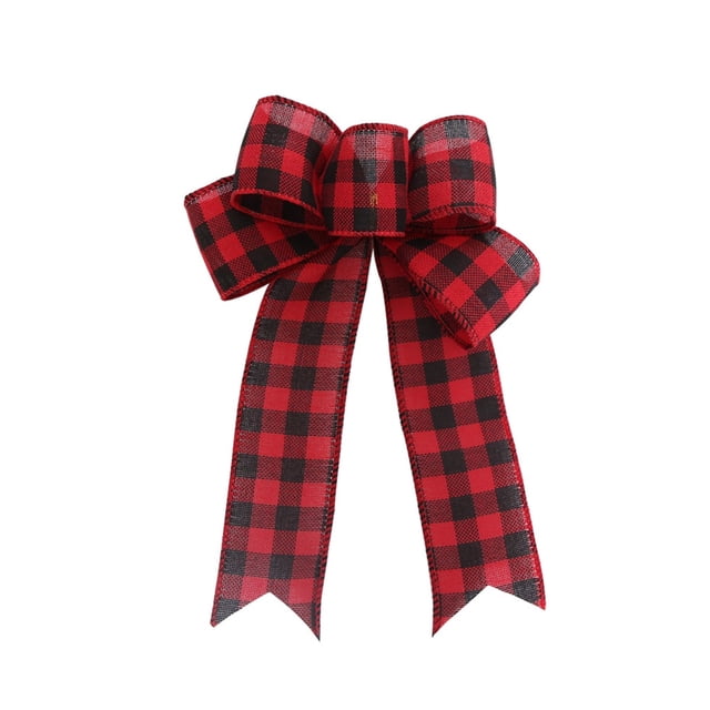Christmas Linen Bow Christmas Wreath Decoration Bow Christmas Tree Decoration