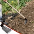 thumbnail image 1 of EGNMCR Outdoor Agricultural Tools Forging Weeding Hoe For Planting Vegetables Flower Hoes a hoe, 1 of 6
