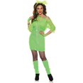 thumbnail image 1 of Totally Robe de Costume Vert Néon pour Femme des Années 80 / Grand, 1 of 2