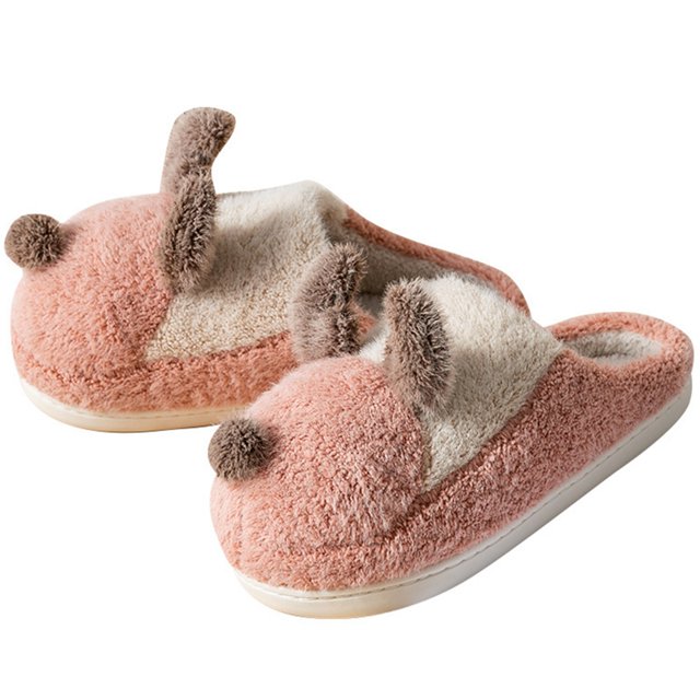 Coofit Christmas Slippers Unisex Non-skid: Thickened 3D Winter Slippers Fluffy Slides