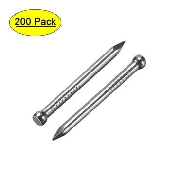 Unique Bargains Clous de Finition Quincaillerie à Commande Manuelle Clou en Acier au Carbone 28 mm 1,1 Po 200 Pcs