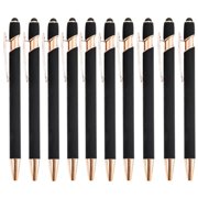 12 Pieces Ballpoint Pen with Stylus Tip, 2 in 1 Stylus Pens Stylish Pen, Metal Stylus Pen for Touch Screens, 1.0 mm Black Ink(Pack of 12), 6.2Inches