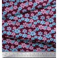 thumbnail image 2 of Soimoi Modal Satin Fabric Artistic Floral Printed Fabric 1 Yard 42 Inch Wide, 2 of 3
