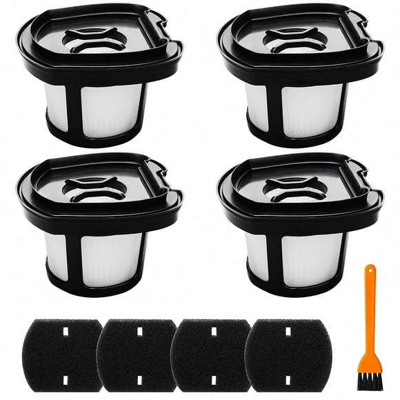 Lot de 4 Filtres de Remplacement 2284w pour Aspirateur Bissell, Filtre pour Poils d'Animaux, Aspirateur à Main 2284W 2390 2389 2390A, Comparer aux Pièces 1614212 1614203 1614204, 4 Filtres en Maille et 4 Filtres en Mousse