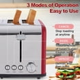 thumbnail image 3 of CUSIMAX 4-Slice Toaster, Stainless Steel with Extra Wide Slots, 3 of 4