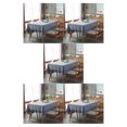 thumbnail image 3 of Baohd Durable And Easy To Wash Tablecloth With Vintage Style Rectangular Table Tablecloth Cotton Dining Tablecloth Table Cover gray 100*140CM 5Set, 3 of 6