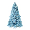 thumbnail image 1 of Home Heritage Snowdrift 6.5 Ft Pre-Lit Artificial Christmas Holiday Tree, Blue, 1 of 9