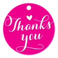 thumbnail image 1 of 100 PCS Personalized Thank You Hang Tags Custom Wedding Favors Gift Circle Paper Tags, 1 of 1