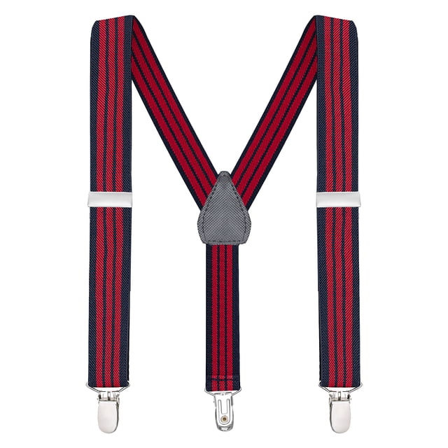 Buyless Fashion Adjustable Suspenders for Kids Toddlers Baby Elastic Solid Color 1 Inch - Y Back Design