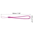 thumbnail image 2 of Unique Bargains 18cm Portable Item Nylon Cord Lanyards Hand Wrist Strap String Rose Red 20 Pack, 2 of 6
