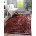 thumbnail image 1 of Unique Loom 3141387 2 ft. 2 in. x 3 ft. Casino Sofia Rectangular Rug, Burgundy, 1 of 5