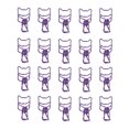 thumbnail image 2 of 20 Pcs Pinces en Papier Mignonnes, Design Creux Style Élégant Pinces Réutilisables Pinces Métalliques Pinces pour Reliure pour Bureau Maison Salle de Classe, 2 of 8