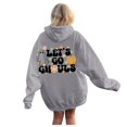 thumbnail image 1 of WEAIXIMIUNG Sweat à Capuche pour Femmes Mode Décontractée Lettres Imprimées devant et derrière Sweat à Capuche Décontracté Ample, 1 of 7