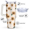 thumbnail image 2 of Gobelet 40 Oz avec Poignée et Paille Isolé Double Paroi en Acier Inoxydable Tasse de Voyage Boîte Cadeau Gobelet Réutilisable Tasse de Café de Voyage pour Bureau Tasse de Bière Isolée Portable pour Boissons Chaudes et Froides, 2 of 5