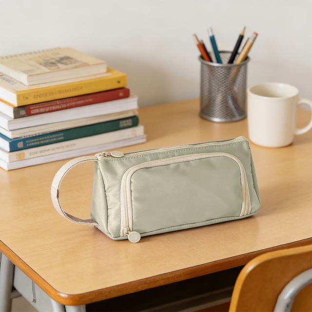 EGNMCR Contenants de Rangement Trousse à Crayons Grande Capacité pour Filles Adolescentes Trousse à Crayons Grande Capacité à Compartiments Multiples avec Fermeture Éclair Sac à Stylos pour Fournitures de Bureau Organisateur de Papeterie Oxford Pencil Cases