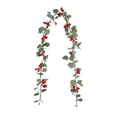 thumbnail image 2 of Christmas Artificial Vines Faux Flower Wall Hanging Table Decor Artificial Green Plant Christmas Home Decor Props, 2 of 6