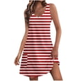 thumbnail image 1 of FcBaudy Robe Sans Manches à Col Rond, Robes d'Été pour Femmes, Robes pour Femmes Robe Décontractée pour Femmes avec Poches Robe Bohème d'Été de Plage Robe T-Shirts Robe Col Ample Robes Débardeur Femmes Robe, 1 of 4