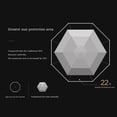 thumbnail image 3 of XZNGL Titanium Plastic Travel Umbrella With Temperature Reducing Titanium Plastic Coating 8-rib Aluminum Alloy Umbrella Stand, 3 of 8