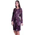 thumbnail image 4 of Moomaya Womens Full Sleeve Printed Midi Length Printed Bodycon Dress, 4 of 6