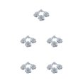 thumbnail image 3 of Decodeary 50pieces Low Maintenance Soft Texture Fabric For Albums And Decorations Realistic Appearance Fiber Wide Application Silver 4.5cm 5Set, 3 of 6