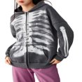 thumbnail image 1 of Skeleton Print Sweatshirts for Women with Long Sleeves and Zip Up, 1 of 9