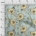 thumbnail image 2 of oneOone Polyester Spandex Light Blue Fabric Floral Fabric For Sewing Printed Craft Fabric By The Yard 56 Inch Wide, 2 of 4