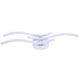 thumbnail image 2 of Amdohai 3 Branches L-ED Waved Light White 18W Aluminum Ceiling Light, 2 of 7