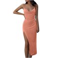 thumbnail image 2 of EGNMCR Robes d'Été pour Femmes Tendance 2024 Mode Robe de Printemps, d'Été et Décontractée pour Femme à une Épaule Sans Manches de Couleur Unie, 2 of 6