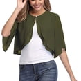 thumbnail image 4 of Timegard Shrugs for Dresses Chiffon Lightweight Short Sleeve Open Front Cardigan Outerwear Shawl Cape, 4 of 9