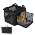 thumbnail image 1 of Gymax Folding Soft Dog Crate Foldable Pet Carrying Bag w/ 2 Openings & Window Soft Mat, 1 of 10