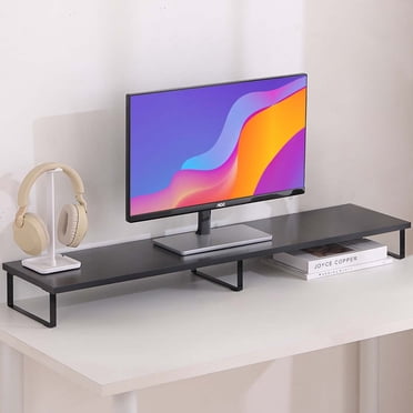 MotionGrey Support Surélevé pour Moniteur, Support Ergonomique de Bureau et de Table de 39,4 Pouces pour Ordinateur Portable, Tablette de Bureau, Ordinateur, MacBook, Cahier, PC - Noir