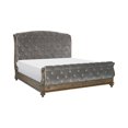 thumbnail image 4 of Ensemble de Chambre Traditionnel 4 Pcs Lit Grand Table de Chevet Commode Miroir Mobilier de Chambre de Luxe Formel, 4 of 7