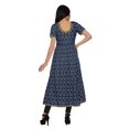 thumbnail image 4 of Moomaya Kurta à Manches Courtes Imprimée pour Femmes, Kurti à Fente avant, Vêtements d'Été, 4 of 6