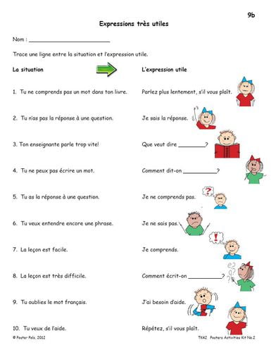 Poster Pals French/FSL Classroom No 2 Poster Activities Kit
