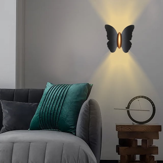 YoYuwiners Outdoor Indoor Wall Sconce Black Aluminum IP65 LED Lighting Fixture