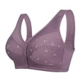 thumbnail image 1 of Women‘s Soft Cotton Front Closure Bralette  Floral Print  Wire   Vest Style  Plus Size, 1 of 5