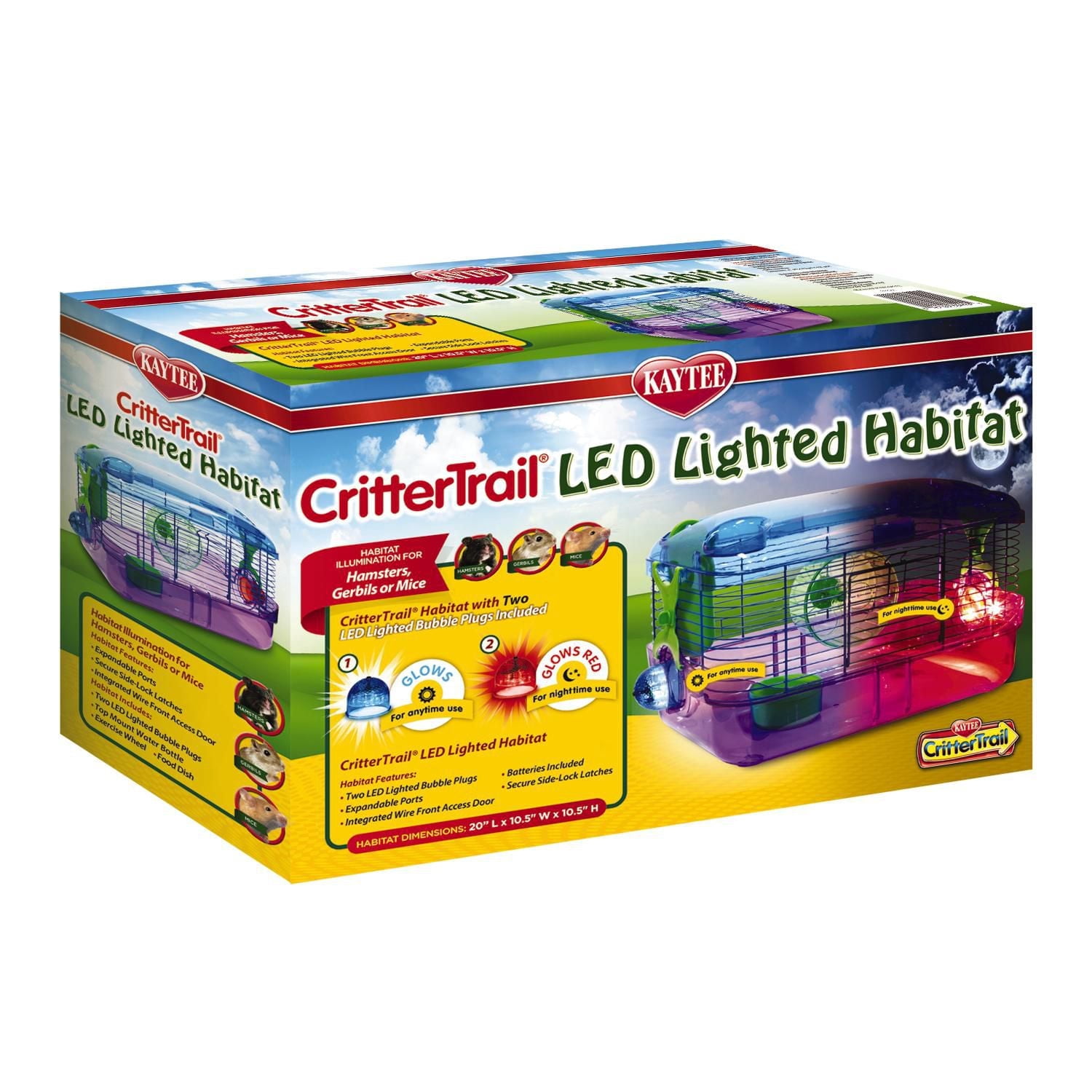 Kaytee Crittertrail LED Lighted Habitat, Starter Kit