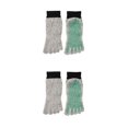 thumbnail image 4 of maskred Prevent Foot Injuries On Any Adventure With 5 Toe Cut Resistant Socks Grey Is Gray green Black bin 2Set, 4 of 6