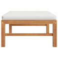 thumbnail image 2 of vidaXL Footrest with Cream Cushion Solid Teak Wood, 2 of 4