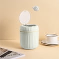 thumbnail image 1 of Save Big! Push-type Desktop Trash Can, Small Office Trash Bin with Lid, Coffee Table Waste Bin, Study Room Living Room Trash Can, Desk Organizer Waste Container, 1 of 6