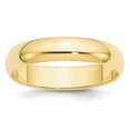 thumbnail image 1 of 10K Yellow Gold 5mm Half Round Band Size 12.5, 1 of 3