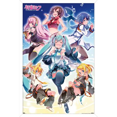 Hatsune Miku - Group Wall Poster, 14.725" x 22.375"