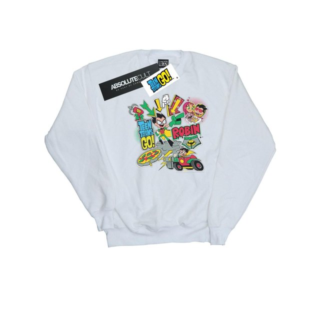 DC Comics Teen Titans Aller Robe Montage Sweatshirt