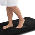 thumbnail image 1 of Memory Foam Bath Mat, Super Soft Absorbent Bathroom Rugs Non Slip Bath Rug Runner For Shower Bathroom Floors, 17" X 24", Grey, 1 of 6