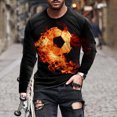 thumbnail image 2 of RKSTN Chemises pour Hommes Manches Courtes Manches Longues Imprimé Col Rond Chandail T-Shirt Blouse Chemises Hawaïennes pour Hommes, 2 of 3