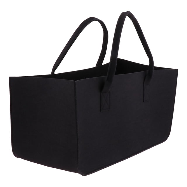 Folding Storage Bin, Storage Basket with Handles, Organizing Toys, Clothes, black