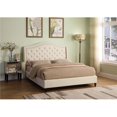 thumbnail image 1 of Best Master Furniture YY131 Grey EK Bed Myrick Lit Plateforme Très Grand Rembourré Capitonné, Gris, 1 of 3