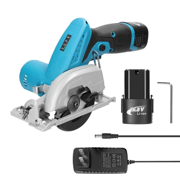 Mistaha Adjustable Cutting Depth and Angle Lithium Electric Circular Saw - Battery-Powered Woodworking Tool for DIY Furniture and Home Improvement