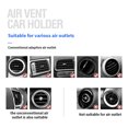 thumbnail image 3 of Car Mobile Phone Holder Universal 360 Degree Mini Stand Bracket In Auto Air Vent Mount, Dark Blue, 3 of 7